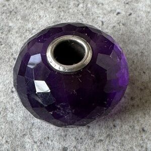 Trollbeads Sterling Silver Amethyst Bead